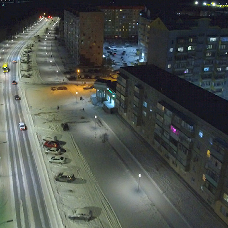 В Ноябрьске установят новые фонари на улицах и подсветку на здании администрации 