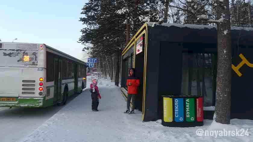 В Ноябрьске появилось рекордное для городов ЯНАО количество тёплых остановок