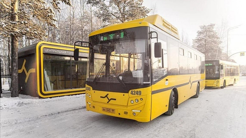 В Ноябрьске 31 пассажирский автобус работает на газомоторном топливе. ВИДЕО